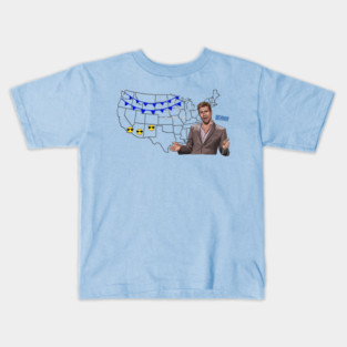SNL: Weatherman Brad Pitt Kids T-Shirt