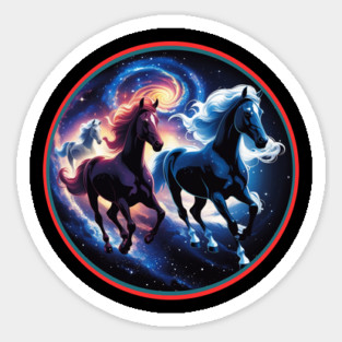 Cosmic Horses Sticker
