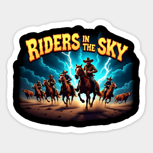 Riders in the Sky Sticker by BA