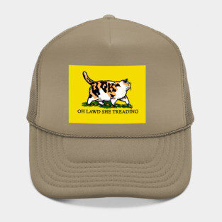 Oh Lawd She Treading Calico Colorblock Hat