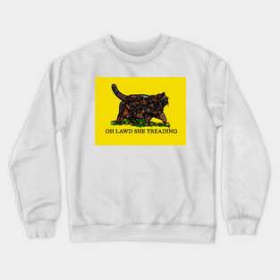 Oh Lawd She Treading Tortie Colorblock Crewneck Sweatshirt