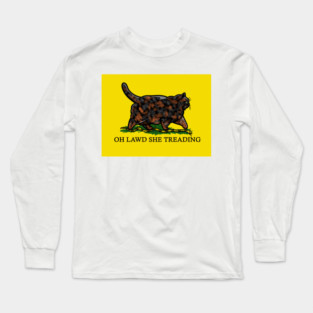 Oh Lawd She Treading Tortie Colorblock Long Sleeve T-Shirt