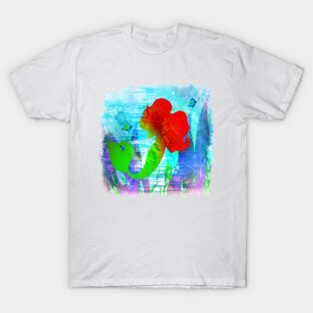 Mermaid Princess Silhouette T-Shirt