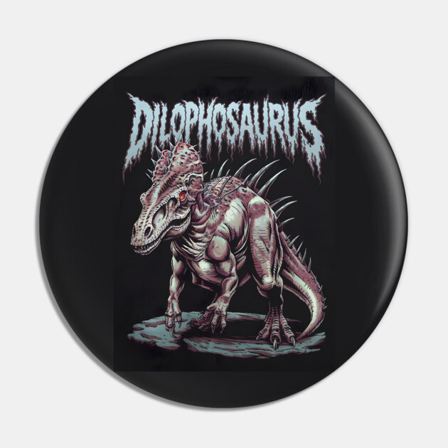 Dilophosaurus Dinosaur Pin by animegirlnft