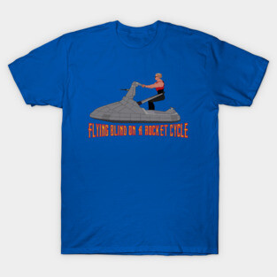 Flying Blind on a Rocket Cycle T-Shirt