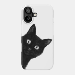 Black cat Phone Case