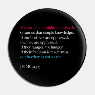 We Are Children of Earth Pin