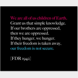 We Are Children of Earth Posters and Art