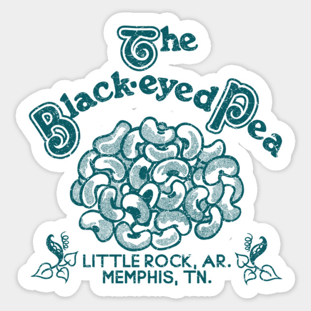 The Black Eyed Pea Sticker by rt-shirts