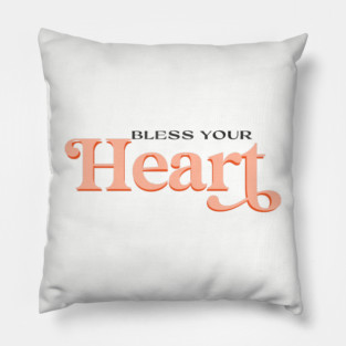 Bless Your Heart - Sweet Valentine’s Day Sticker for Laptops & Kindles Pillow