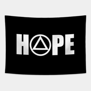Hope - Sobriety Recovery Alcoholic Tapestry