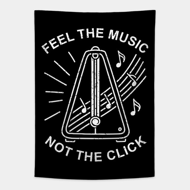 Feel the Music. Not the Click (Dark) Tapestry by filiposwear