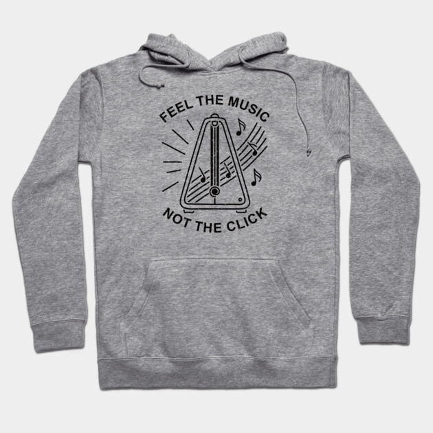 Feel the Music. Not the Click (Light) Hoodie by filiposwear