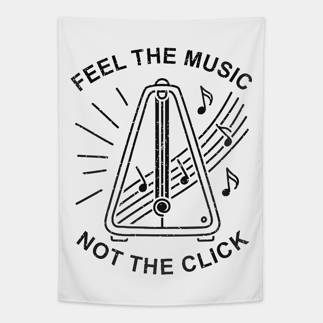 Feel the Music. Not the Click (Light) Tapestry by filiposwear