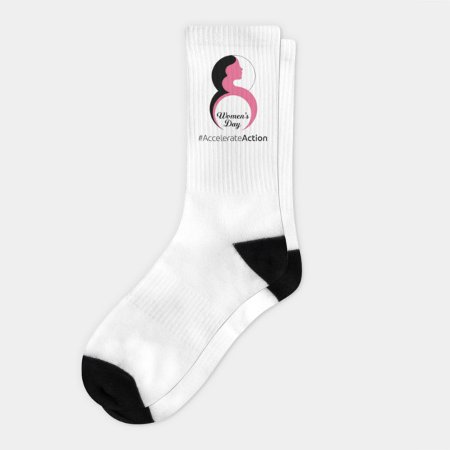 International-Women's-Day-Accelerate-Action-2025-8 March Socks by ArtistTee ⭐⭐⭐⭐⭐