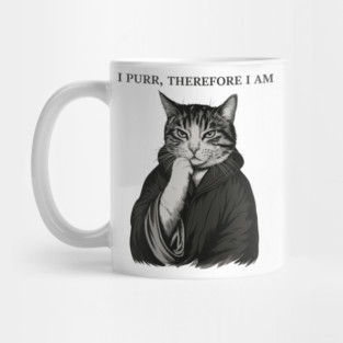 I-Purr-Therefore-I-Am-Funny-Philosophical-Cat-Lover Mug