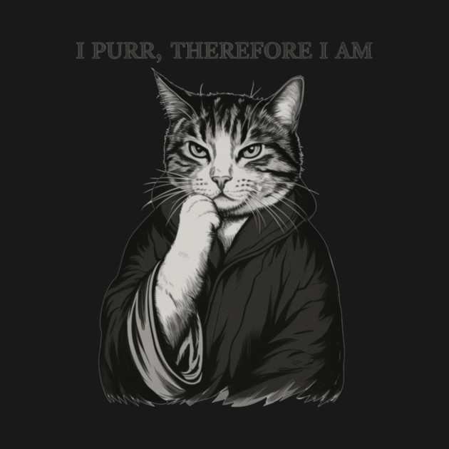 I-Purr-Therefore-I-Am-Funny-Philosophical-Cat-Lover by ArtistTee ⭐⭐⭐⭐⭐