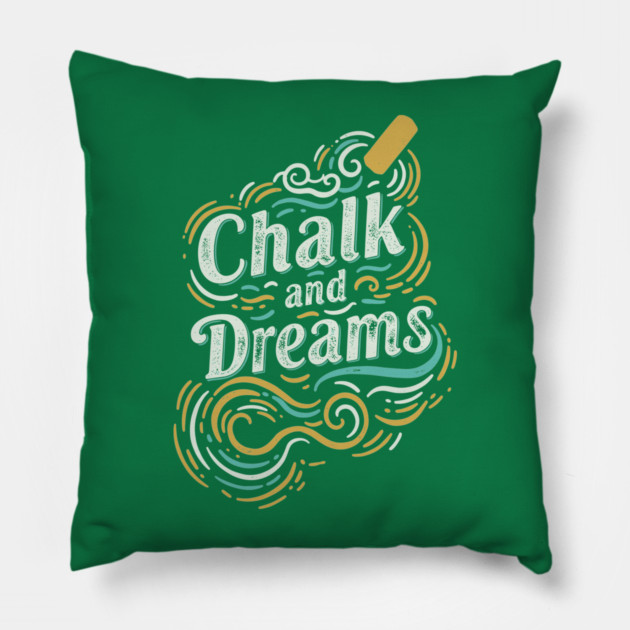 Chalk And Dreams Pillow by enrynz