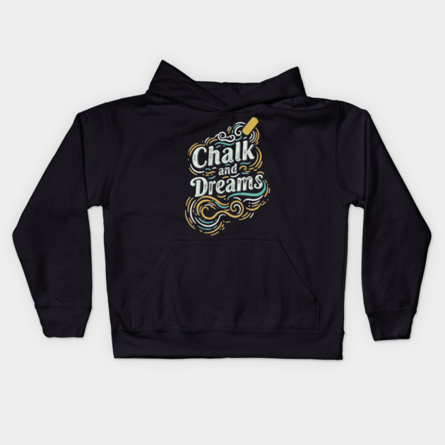 Chalk And Dreams Kids Hoodie by enrynz