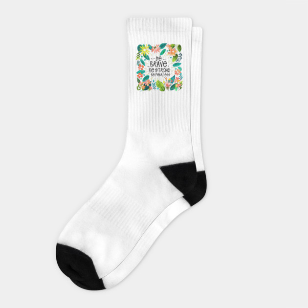 Mind Matters: Spread Positivity and Self-Care Awareness Socks by Steve