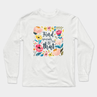 Mind Matters: Spread Positivity and Self-Care Awareness Long Sleeve T-Shirt