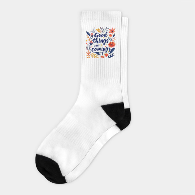 Mind Matters: Spread Positivity and Self-Care Awareness Socks by Steve