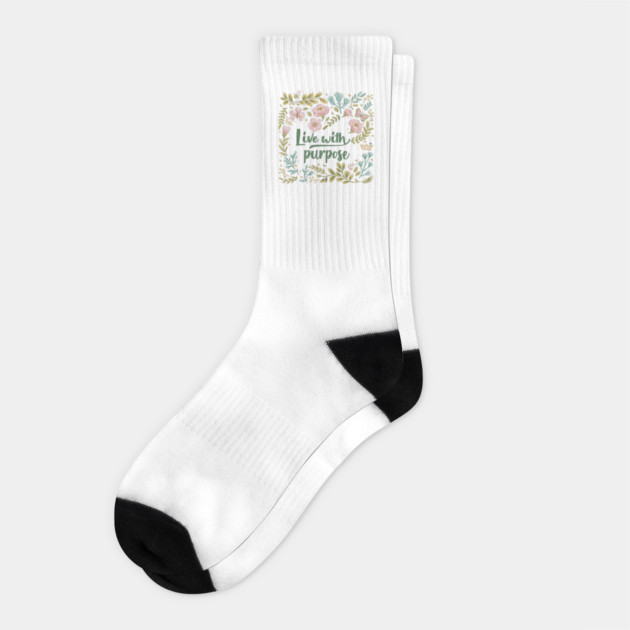 Mind Matters: Spread Positivity and Self-Care Awareness Socks by Steve