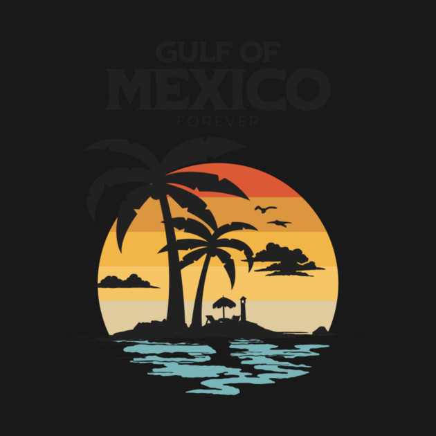 Gulf of Mexico Forever | Vintage Sunset Beach Design by ArtistTee ⭐⭐⭐⭐⭐