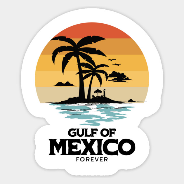 Gulf of Mexico Forever | Vintage Sunset Beach Design Sticker by ArtistTee ⭐⭐⭐⭐⭐