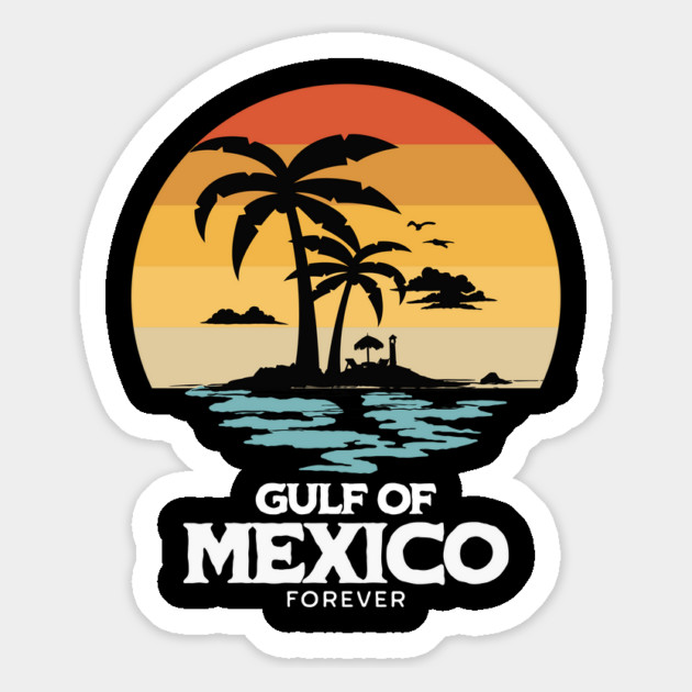 Gulf of Mexico Forever | Vintage Sunset Beach Design Magnet by ArtistTee ⭐⭐⭐⭐⭐