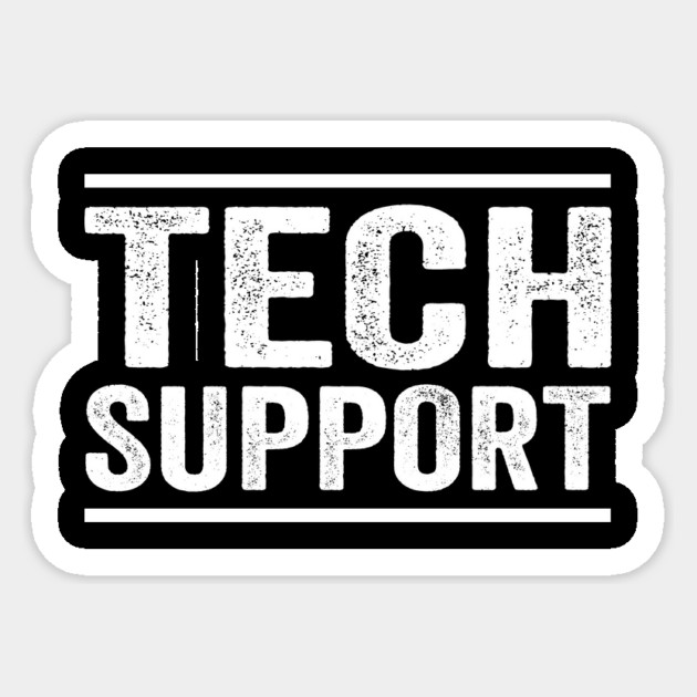 Tech-Support Sticker by ArtistTee ⭐⭐⭐⭐⭐