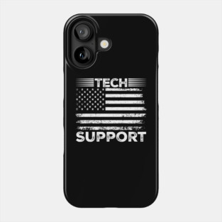 tech support 47th us american flag Phone Case