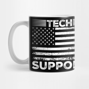 tech support 47th us american flag Mug