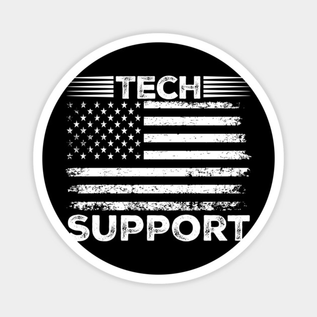 tech support 47th us american flag Magnet by ArtistTee ⭐⭐⭐⭐⭐