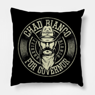 crticle style Chad Bianco For Governor Of California vintage 2025 Pillow