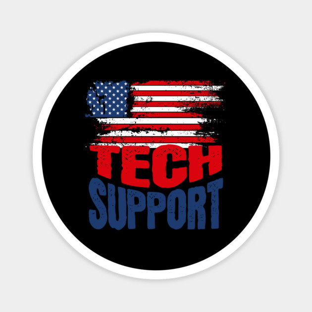 tech support 47th us american flag Magnet by ArtistTee ⭐⭐⭐⭐⭐