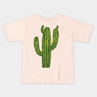 Striped Desert Cactus Kids T-Shirt