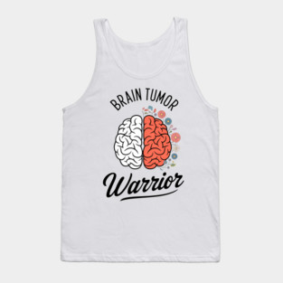 Brain Tumor Warrior Brain Tumor Awareness Brain Cancer Tank Top