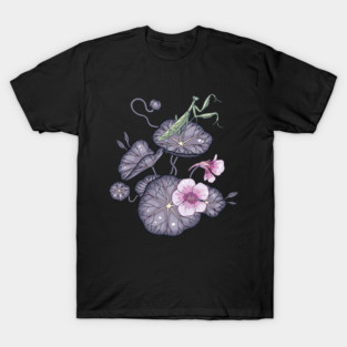 Black Indian cress garden. T-Shirt
