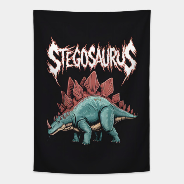 Stegosaurus Dinosaur Tapestry by animegirlnft