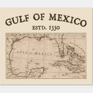 Gulf Of Mexico 1550 Posters and Art