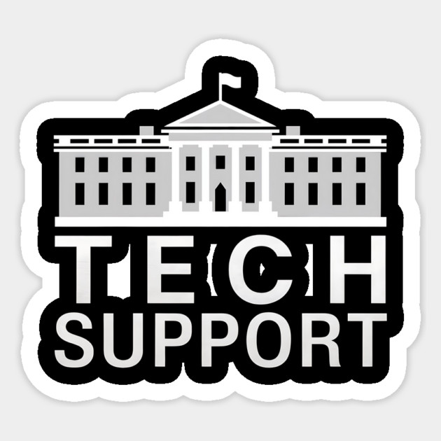 Tech Support White House Tech Support D.O.G.E DOGE Sticker by ArtistTee ⭐⭐⭐⭐⭐