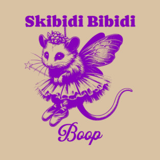 Vintage Fairy Godpossum Skibidi Bibidi Boop T-Shirt