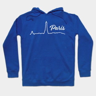 Paris Minimalist Line Art Cityscape Hoodie