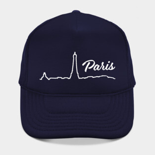 Paris Minimalist Line Art Cityscape Hat