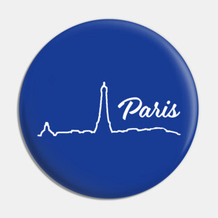 Paris Minimalist Line Art Cityscape Pin