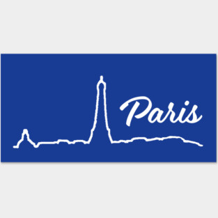 Paris Minimalist Line Art Cityscape Posters and Art