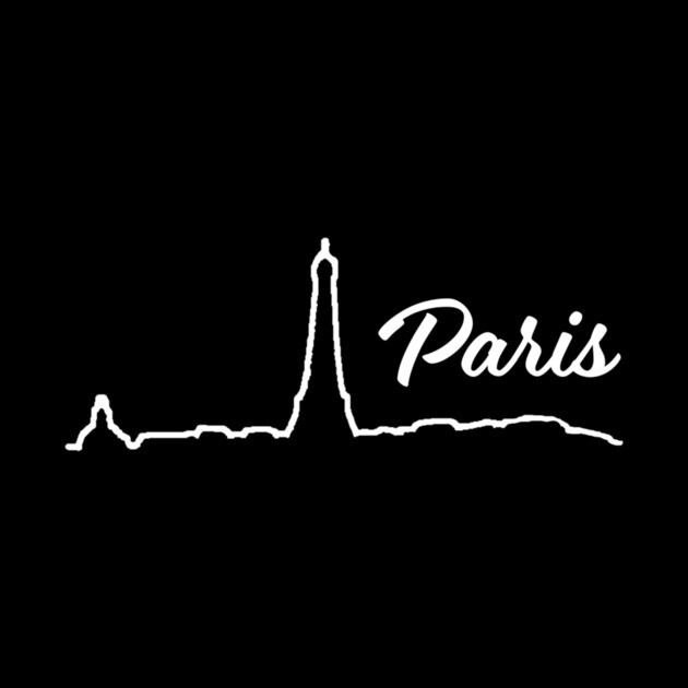 Paris Minimalist Line Art Cityscape by DonWillisJrArt