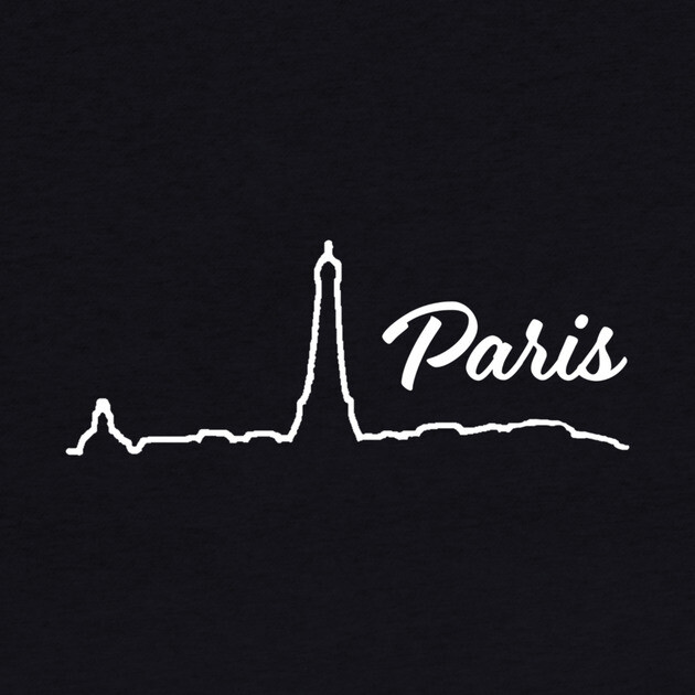 Paris Minimalist Line Art Cityscape by DonWillisJrArt