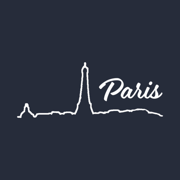 Paris Minimalist Line Art Cityscape by DonWillisJrArt